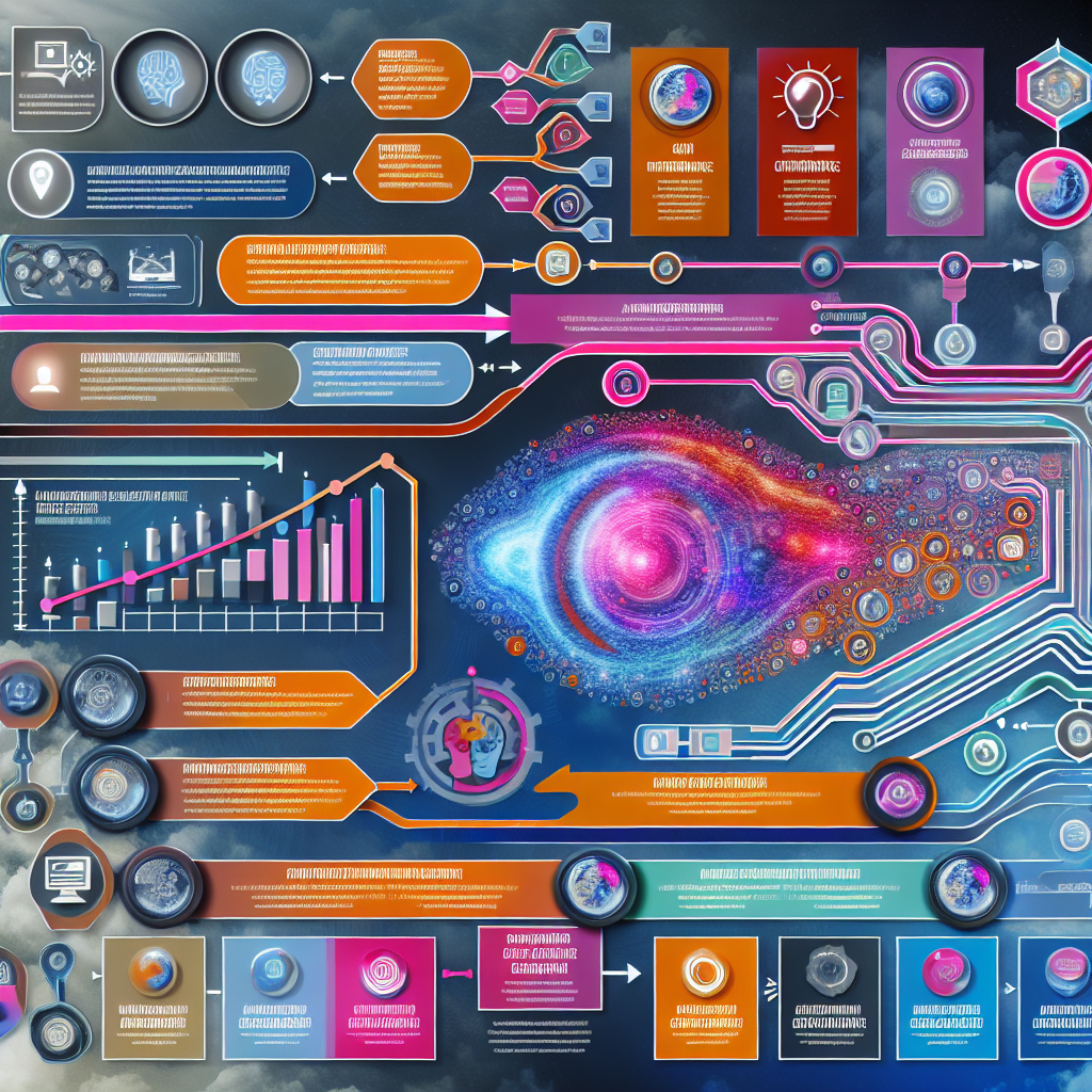 A dynamic infographic showing the integration of A